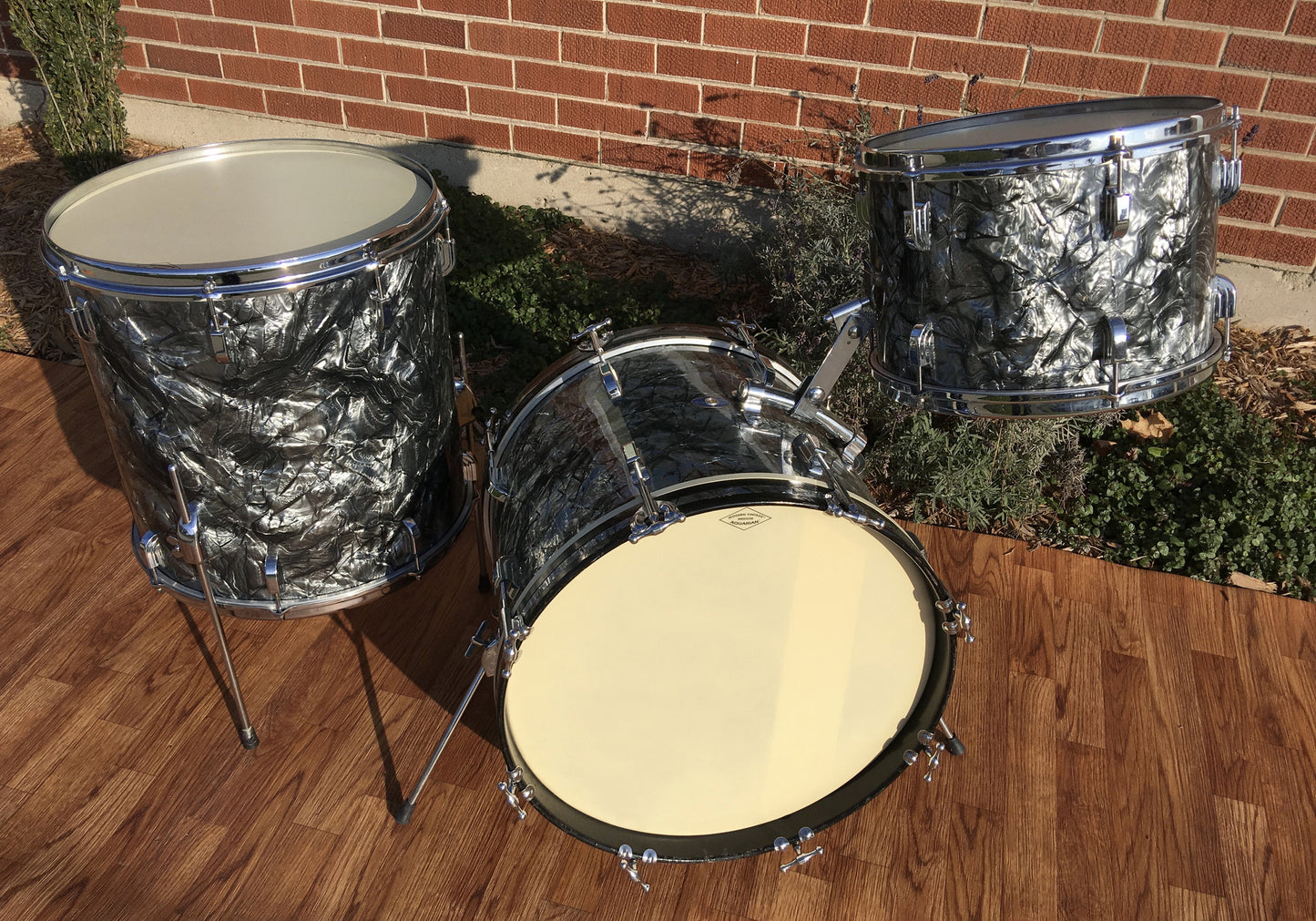 Leedy 1960 Black Diamond Pearl Bop Drum Set 18" Bass