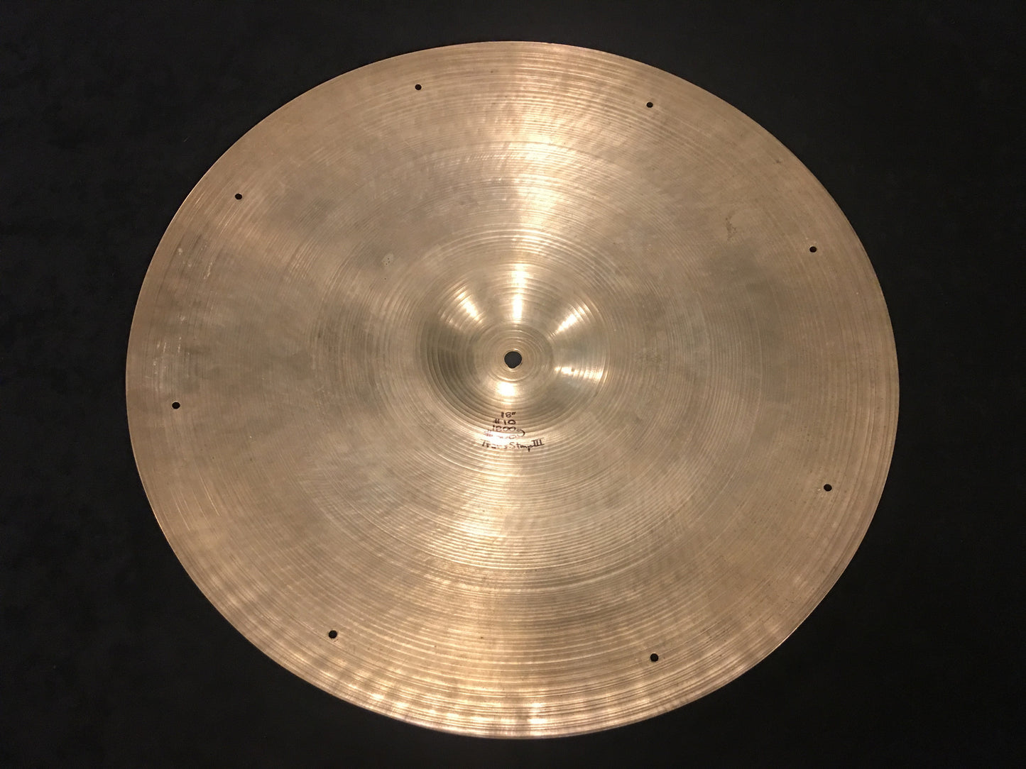 18” Zildjian A Type III Trans Stamp Ride Cymbal w/ Rivets 1951-1952 1800g - #10