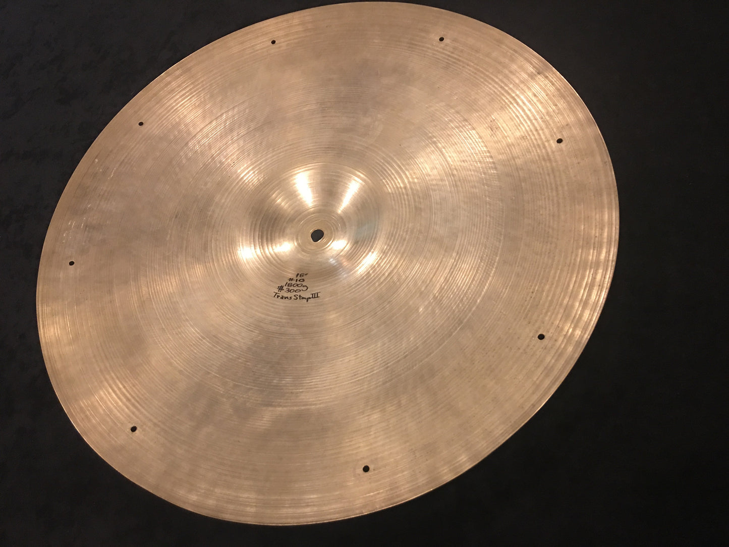 18” Zildjian A Type III Trans Stamp Ride Cymbal w/ Rivets 1951-1952 1800g - #10