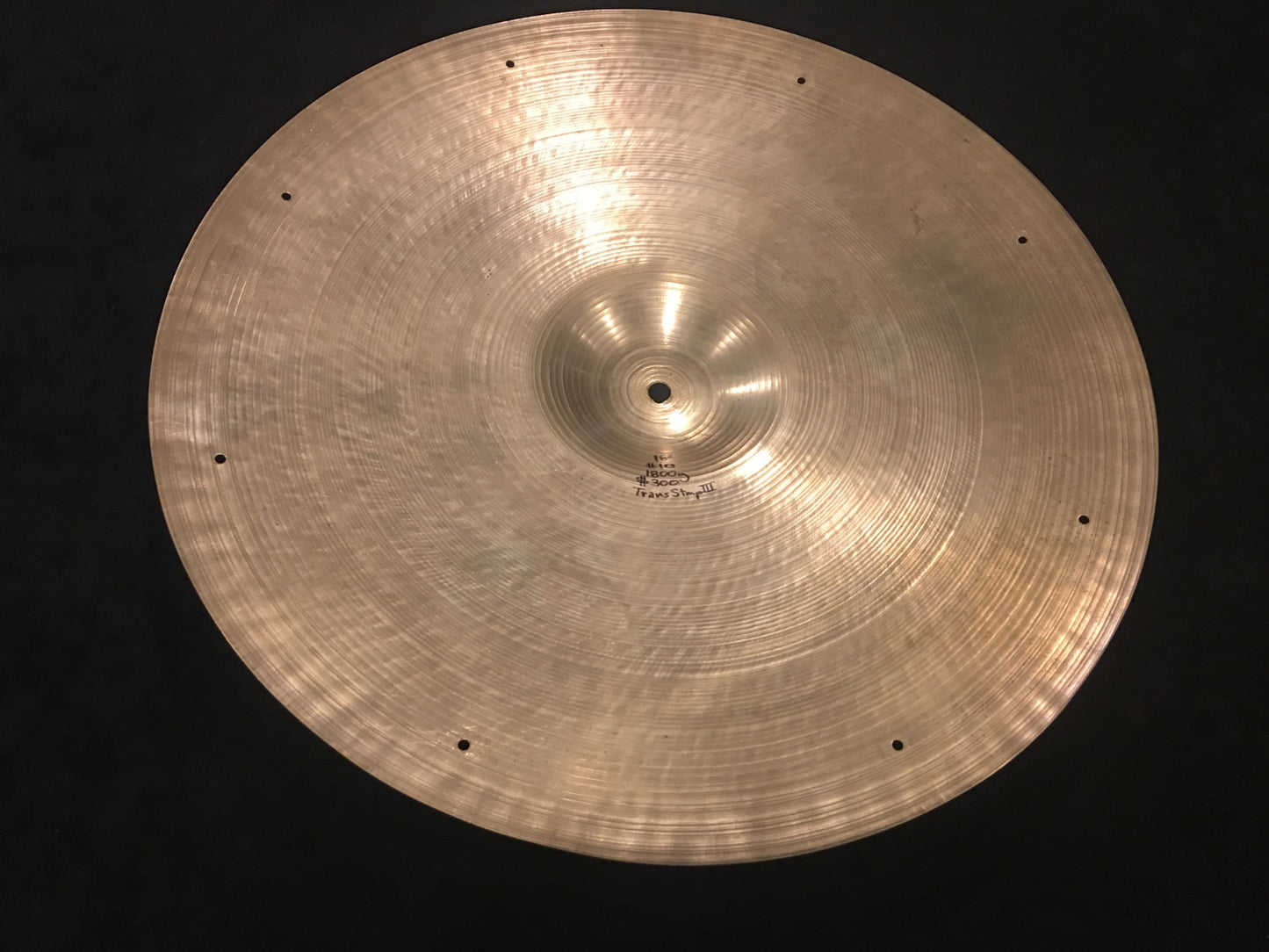 18” Zildjian A Type III Trans Stamp Ride Cymbal w/ Rivets 1951-1952 1800g - #10