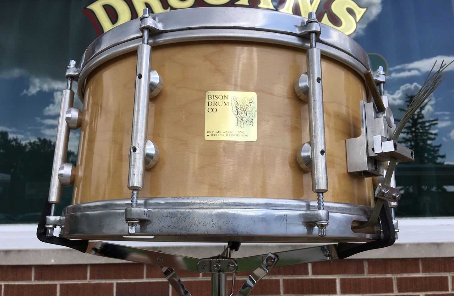 Bison Snare Drum - Early Production Symphonic Model 7"x14"