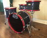 Kumu "All Birch Custom" Drum Set - Stunning one-off NAMM Set - Black Brocade