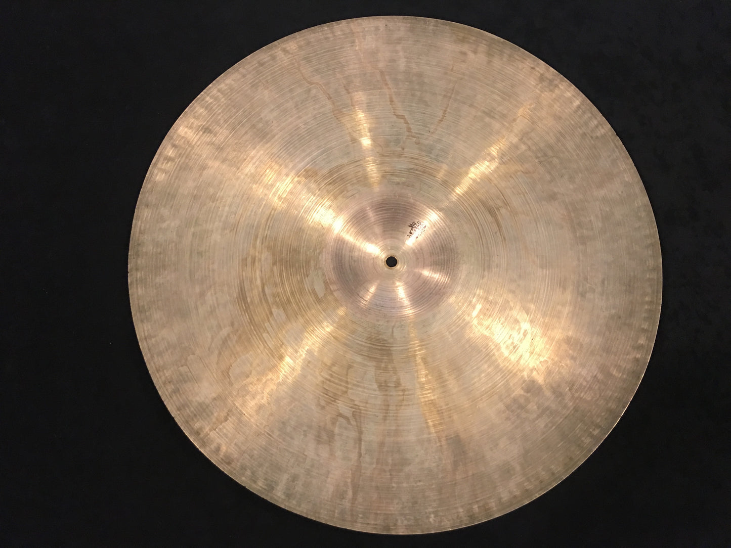 20" Zildjian A Early 1950s Trans Stamp Ride Cymbal 1966g #459