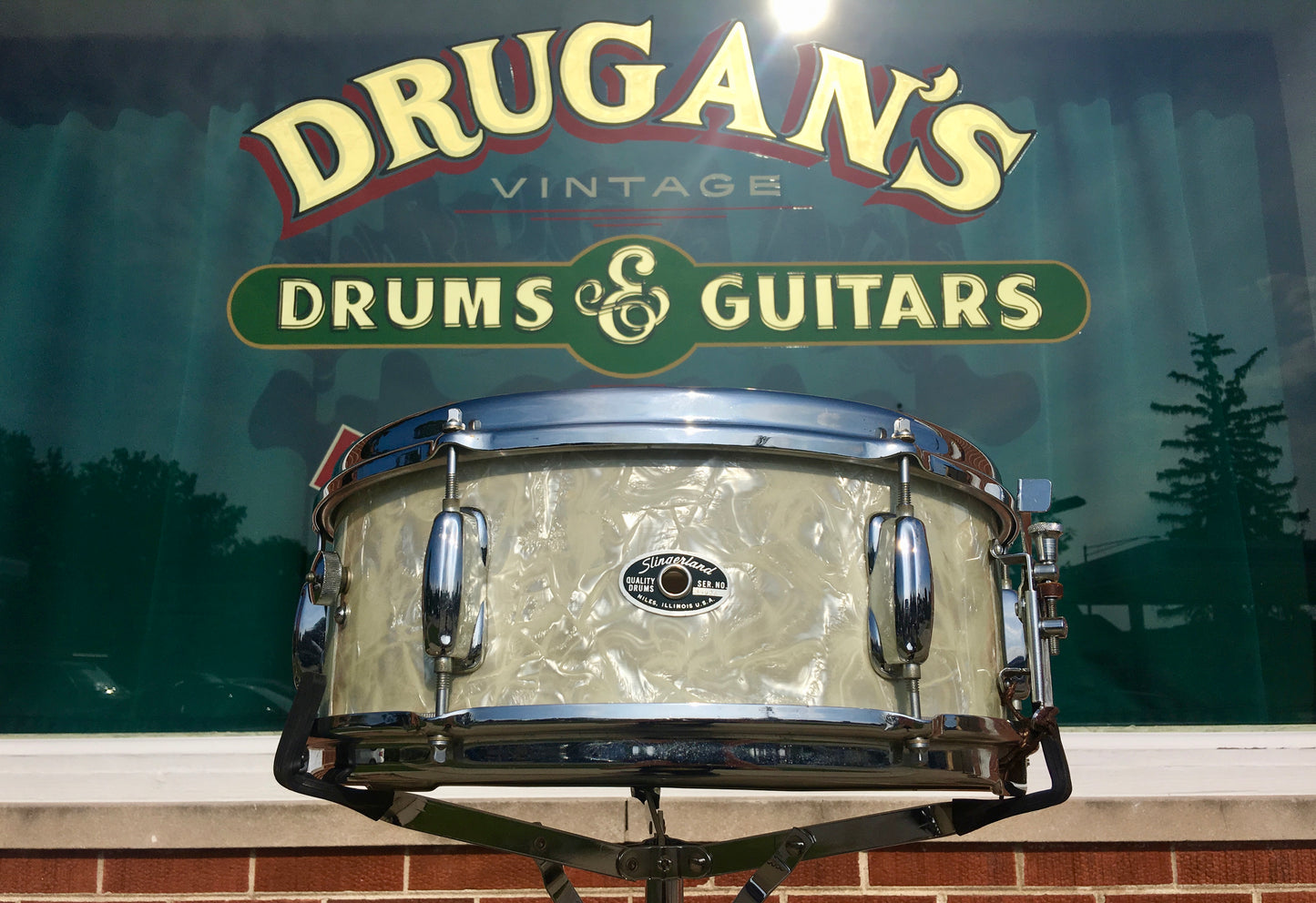 Slingerland 5.5"x14" Snare Drum - White Marine Pearl - 1970