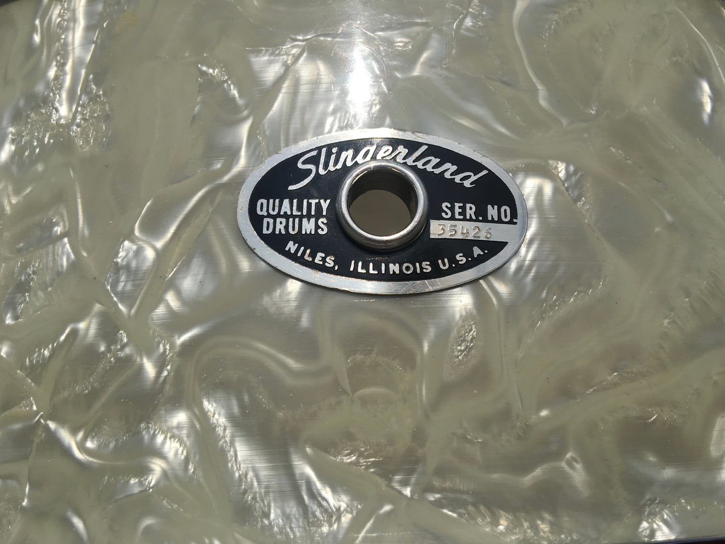 Slingerland 5.5"x14" Snare Drum - White Marine Pearl - 1970