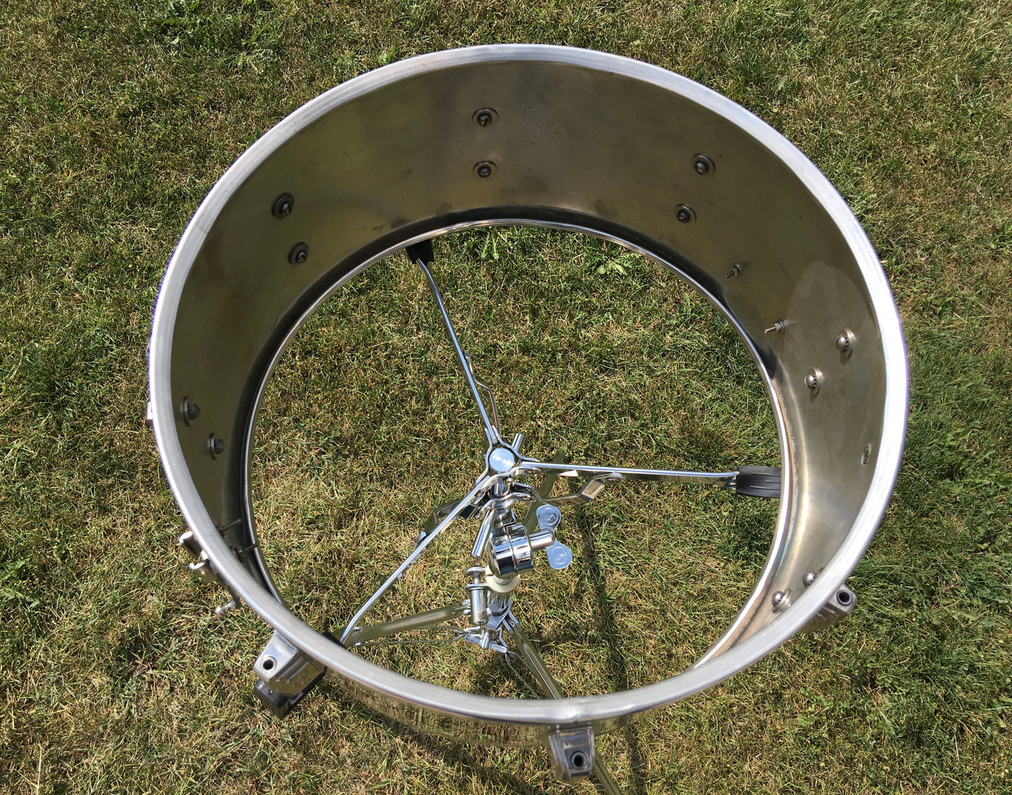 Leedy & Ludwig Rare 1951 The Reliance 6.5x14 8 Lug Nickel Over Brass Snare Drum