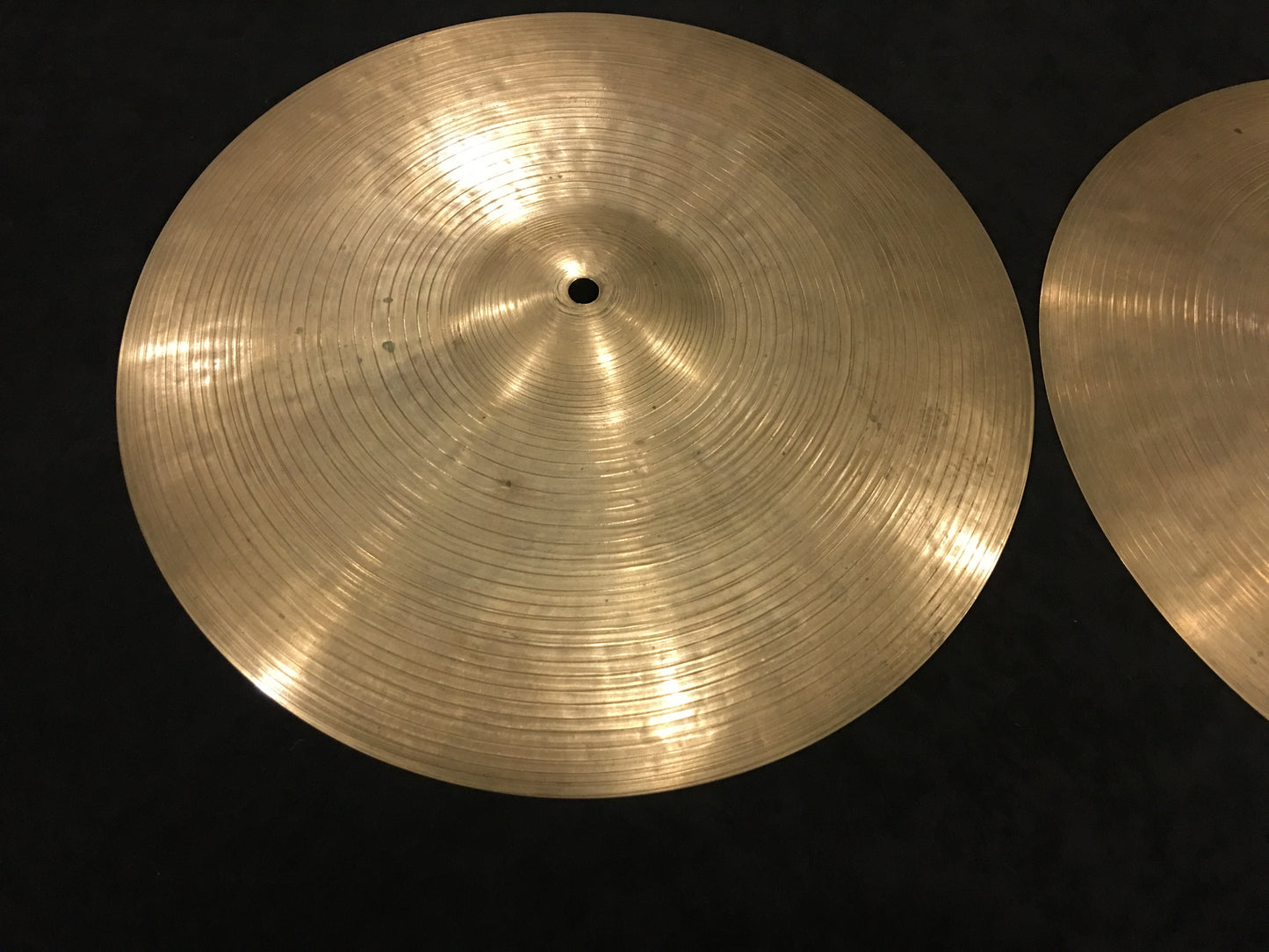 14" Vintage Zildjian K Istanbul Hi-Hat Cymbals 844g/936g #483