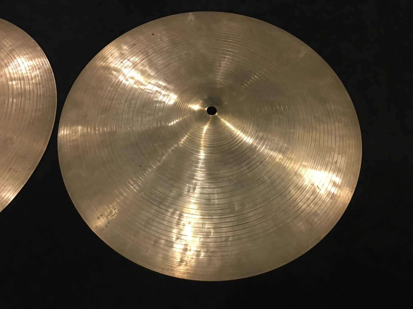14" Vintage Zildjian K Istanbul Hi-Hat Cymbals 844g/936g #483