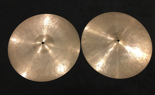 14" Vintage Zildjian K Istanbul Hi-Hat Cymbals 844g/936g #483