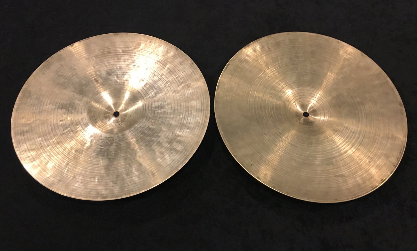 14" Vintage Zildjian K Istanbul Hi-Hat Cymbals 844g/936g #483
