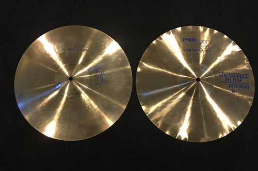 14" Paiste Formula 602 Blue Label Sound Edge Hi-Hat Cymbals #481