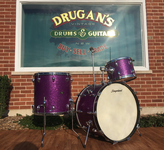 Slingerland 1969 Sparkling Purple Pearl 4pc Drum Set 22/12/13/16
