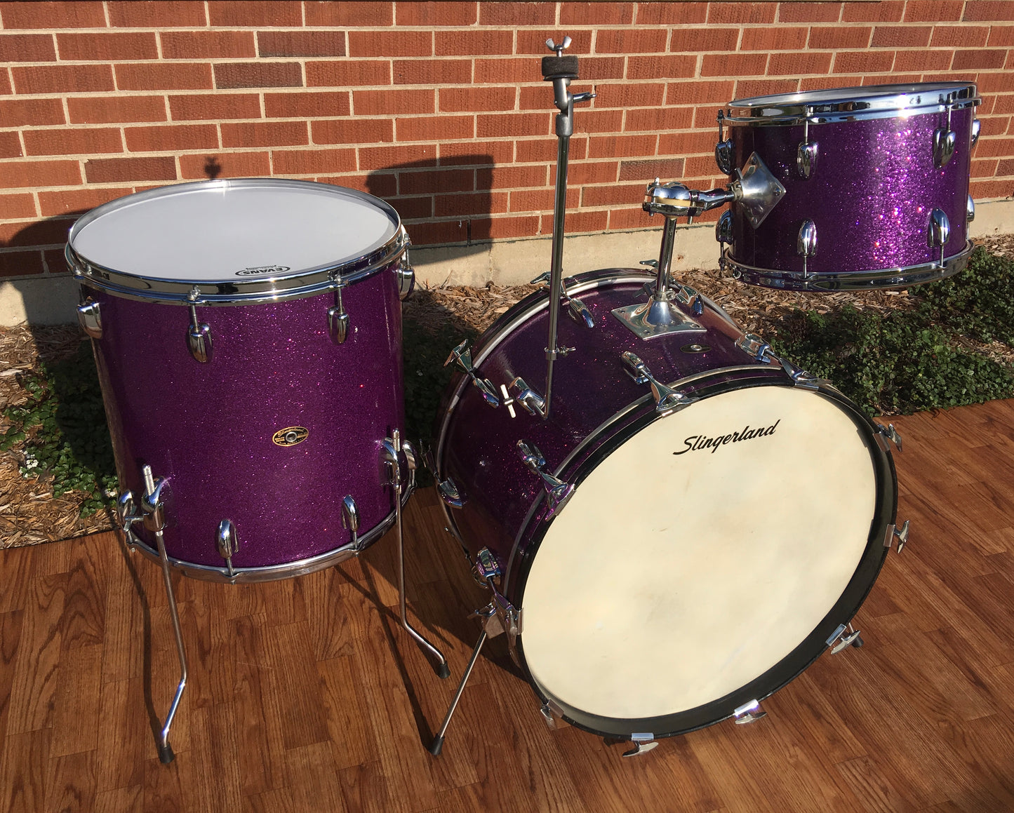 Slingerland 1969 Sparkling Purple Pearl 4pc Drum Set 22/12/13/16