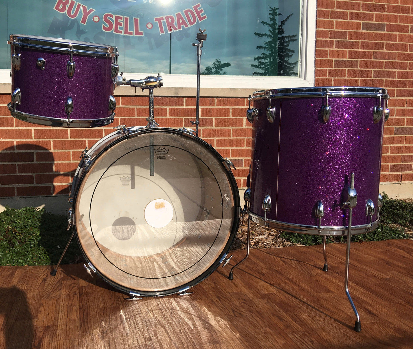 Slingerland 1969 Sparkling Purple Pearl 4pc Drum Set 22/12/13/16