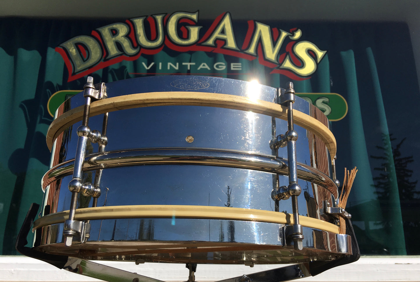 Vintage 1920s 5"x14" Ludwig Universal Model Snare Drum