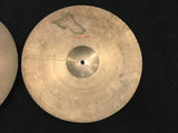 14" Vintage Italian Zanchi Revere Paper Thin Hi Hat Cymbals UFIP K 608g/636g #494