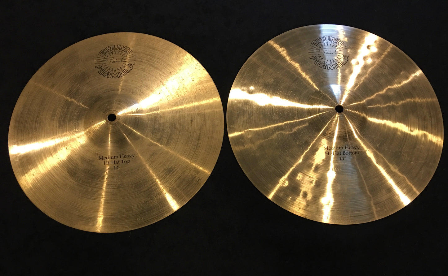14" Paiste 1986 Sound Formula Medium Heavy Hi-Hat Cymbals