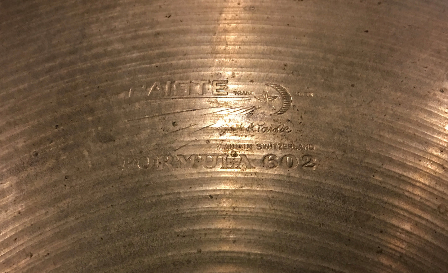 13" Paiste Formula 602 Pre Serial Number 1960s Hi-Hat Cymbals 604g/756g #485