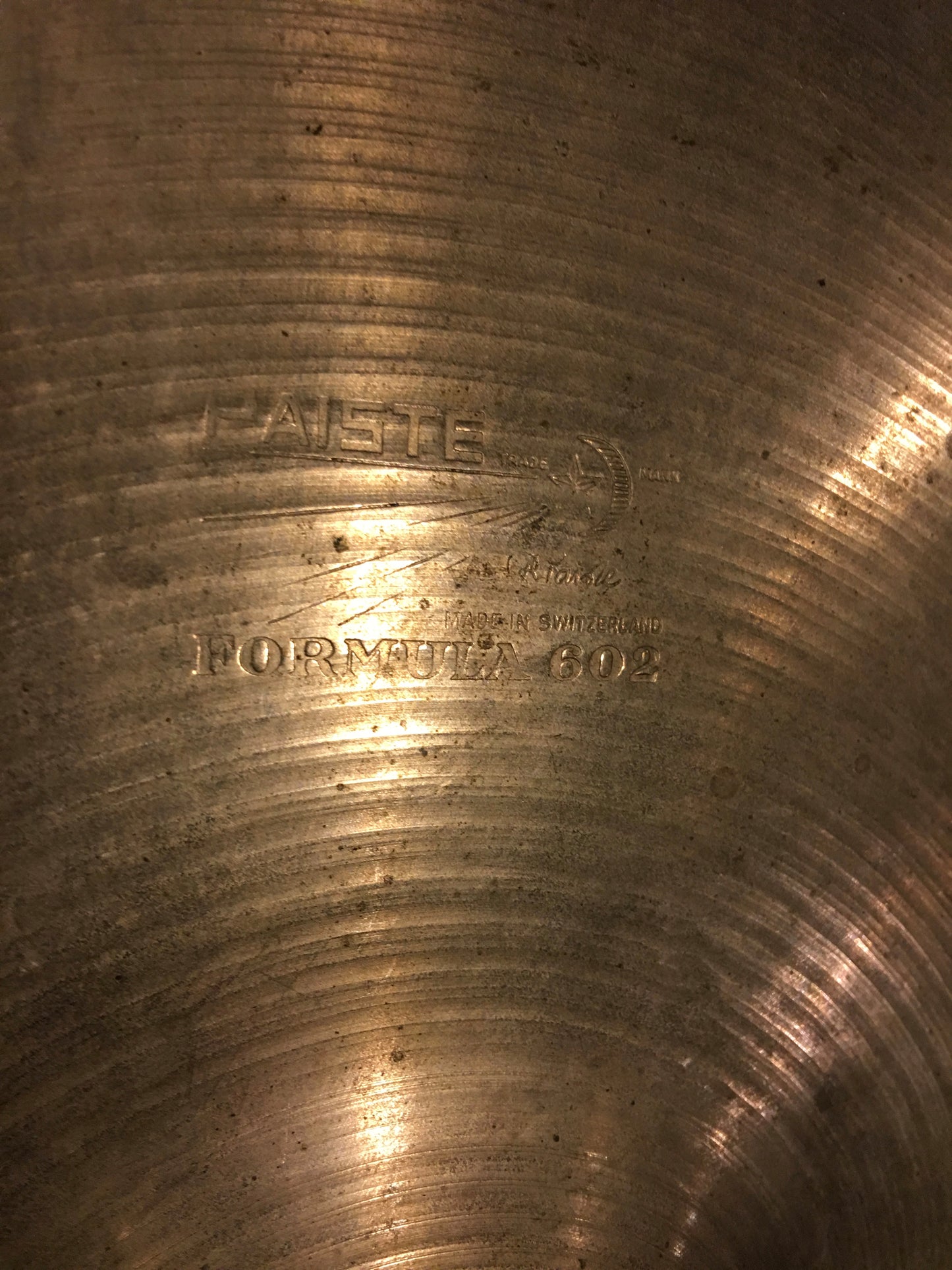 13" Paiste Formula 602 Pre Serial Number 1960s Hi-Hat Cymbals 604g/756g #485
