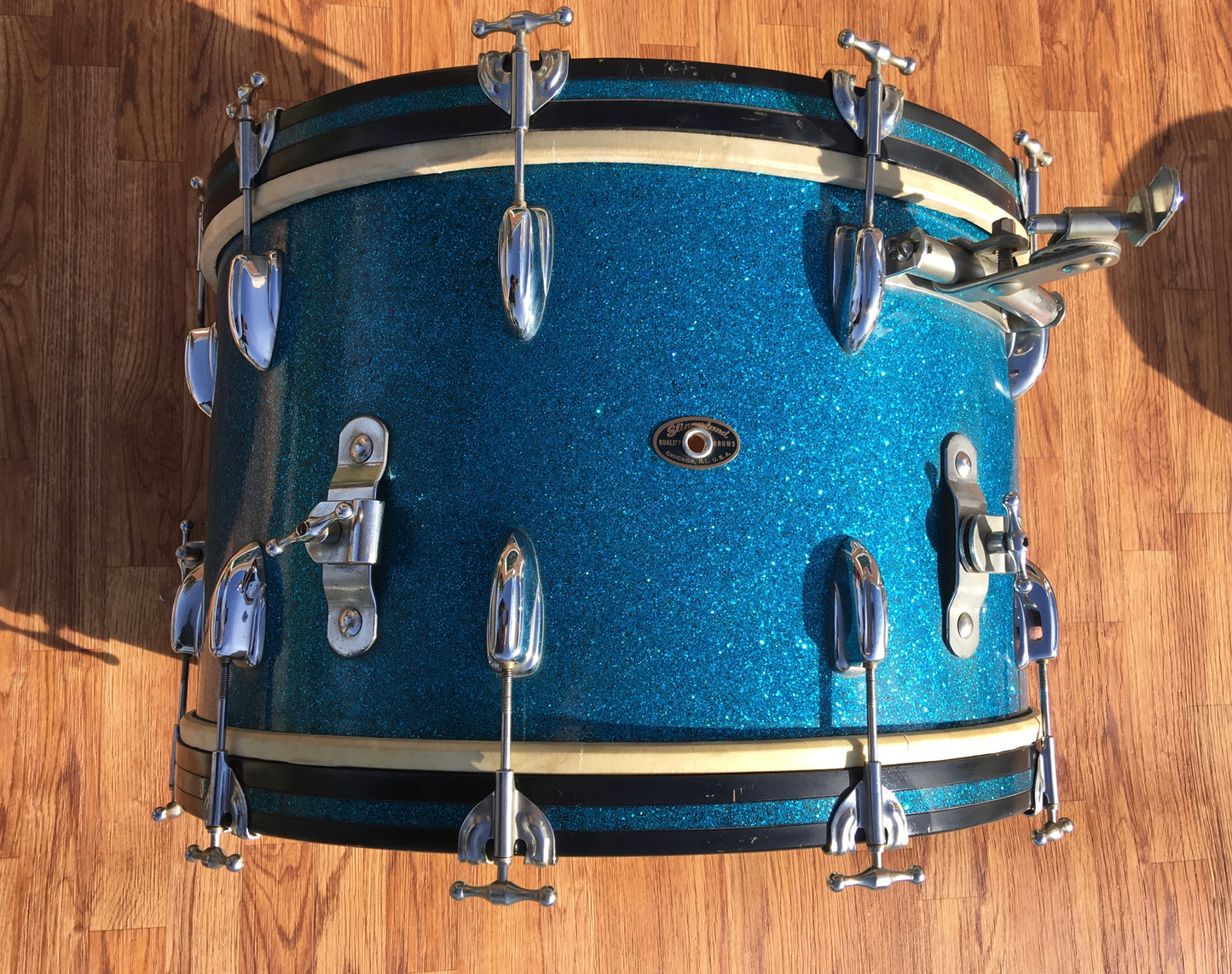 Slingerland 1950s Radio King Blue Sparkle Windsor Ensemble 6-N Drum Set