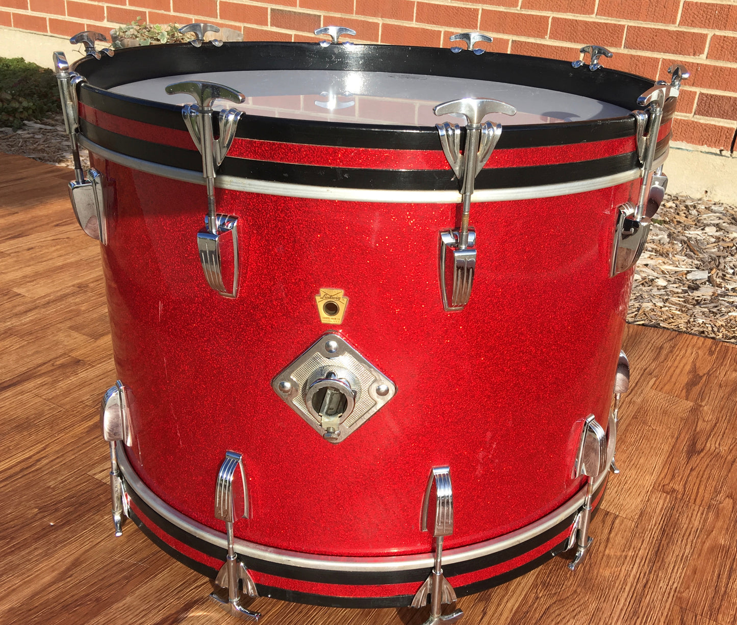 Ludwig 1968 Hollywood Drum Set - Red Sparkle