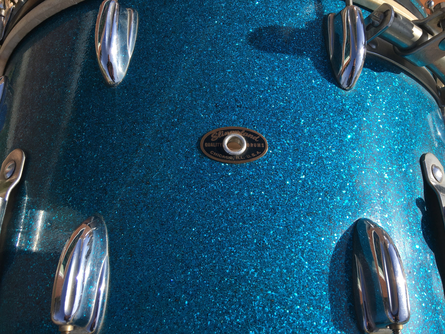 Slingerland 1950s Radio King Blue Sparkle Windsor Ensemble 6-N Drum Set