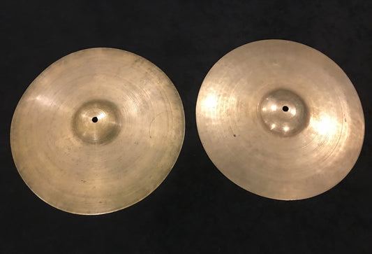 14" Zildjian A 1930s First Stamp Hi-Hat Cymbals 560g/722g# 410