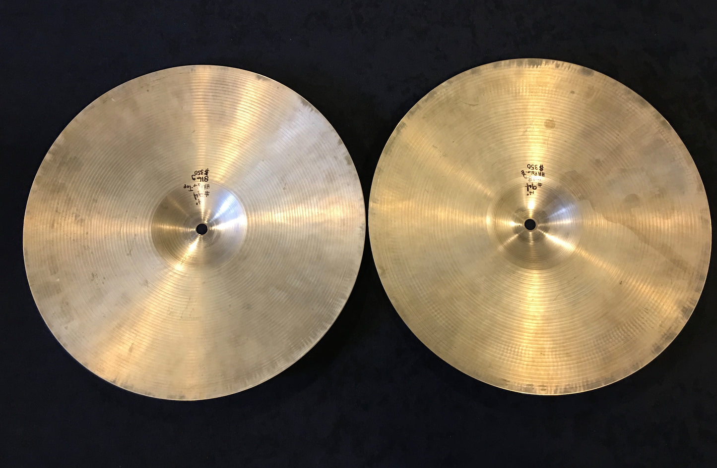 14" Paiste 602 Pre Serial # Hi Hat Cymbals 816/924g #94