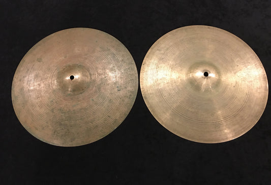 14" Zildjian K Istanbul 1959 Hand Hammered Hi Hat Cymbal Pair 720/836g #73