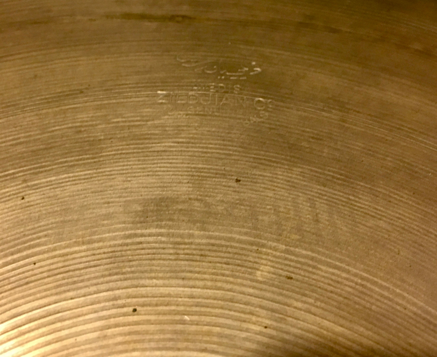 13" Vintage Zildjian A Tran Stamp Hi Hat Cymbal Pair - Light 388/458g #59