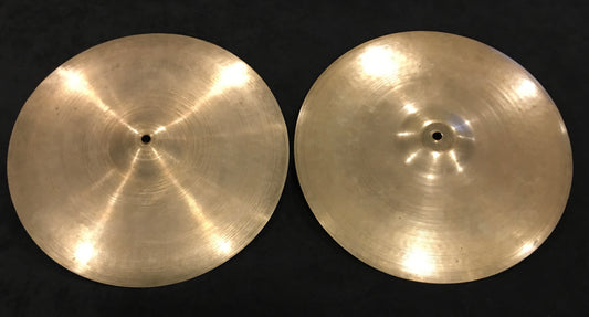14" Vintage Zildjian A Tran Stamp Hi Hat Cymbal Pair 522/738g #169