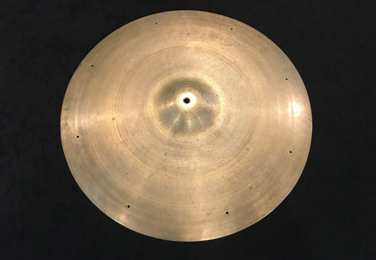 20" Early 1950s Zildjian A Trans Stamp Ride Cymbal 2032g #512