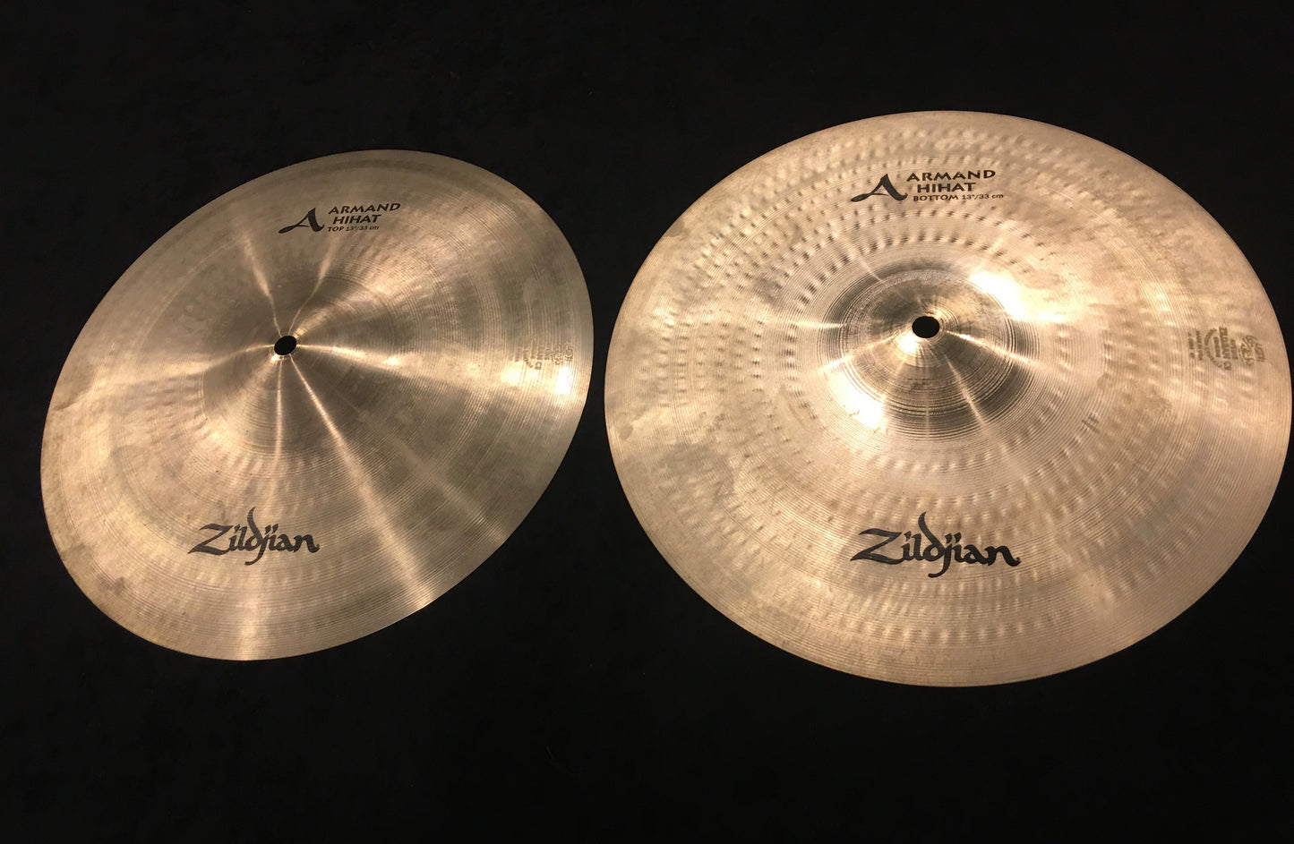 13" Zildjian A Armand Hi Hat Cymbals - No Longer Made - 868/1068g