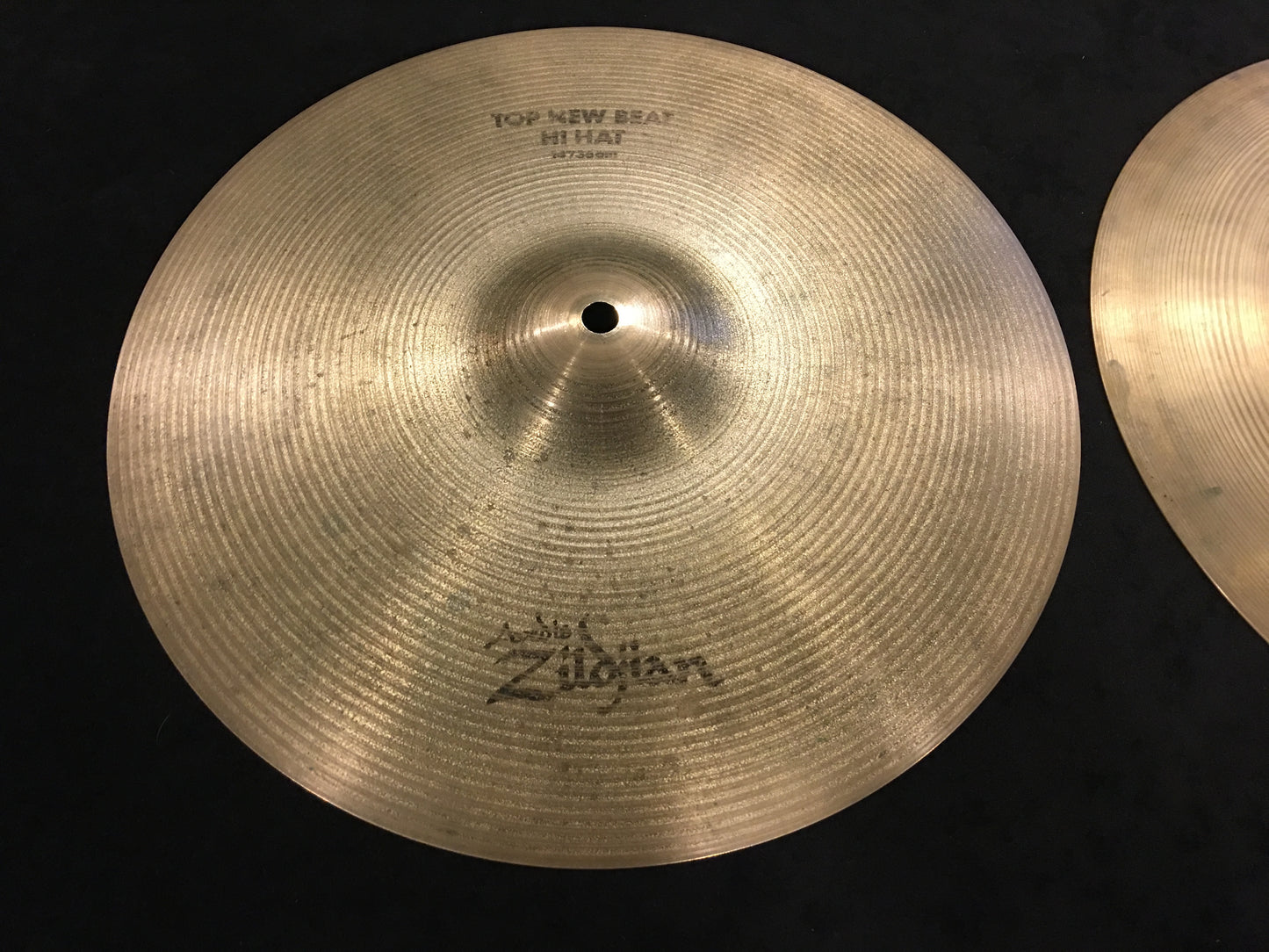 14" Zildjian A 1990s New Beat Hi Hat Cymbal Pair 1056/1336g #338
