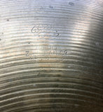 16" Zildjian A Early '50s Trans Stamp Crash Cymbal 844g #436