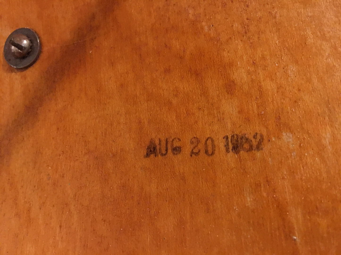 1952 Gretsch 14"x22" Round Badge "Name Band" 3 Ply Bass Drum
