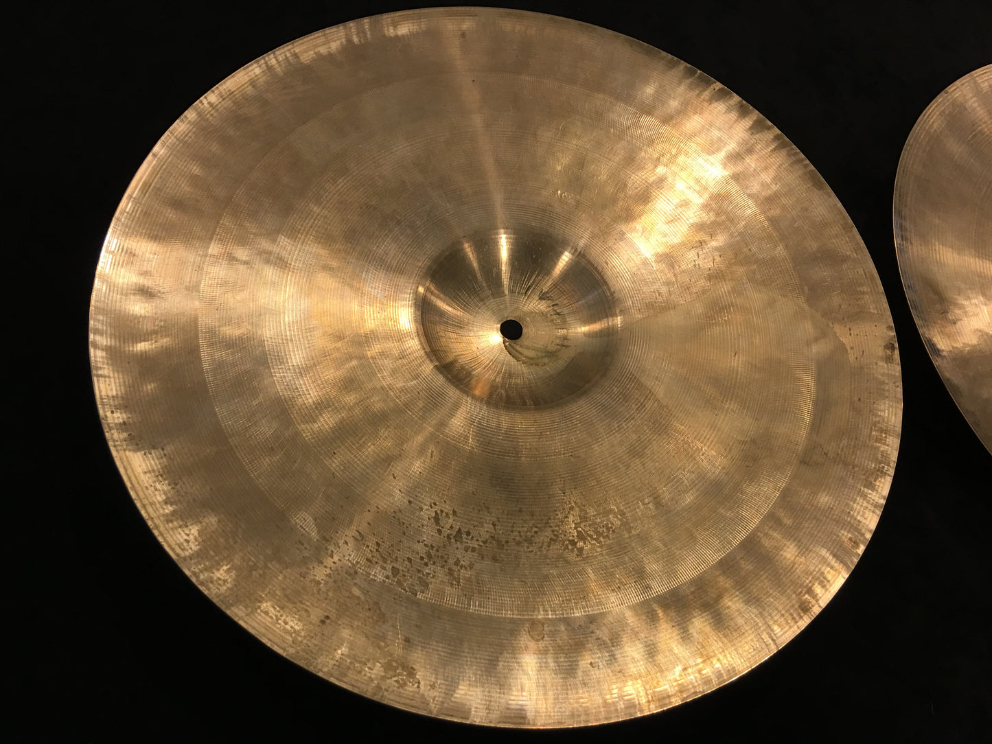 15" Italian Zanchi F&F Vibra Hi Hat Cymbal Pair UFIP 786/826g #498