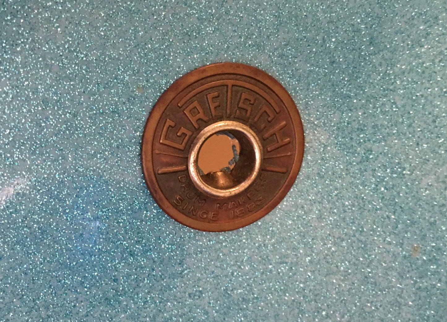 1952 Gretsch 14"x22" Round Badge "Name Band" 3 Ply Bass Drum