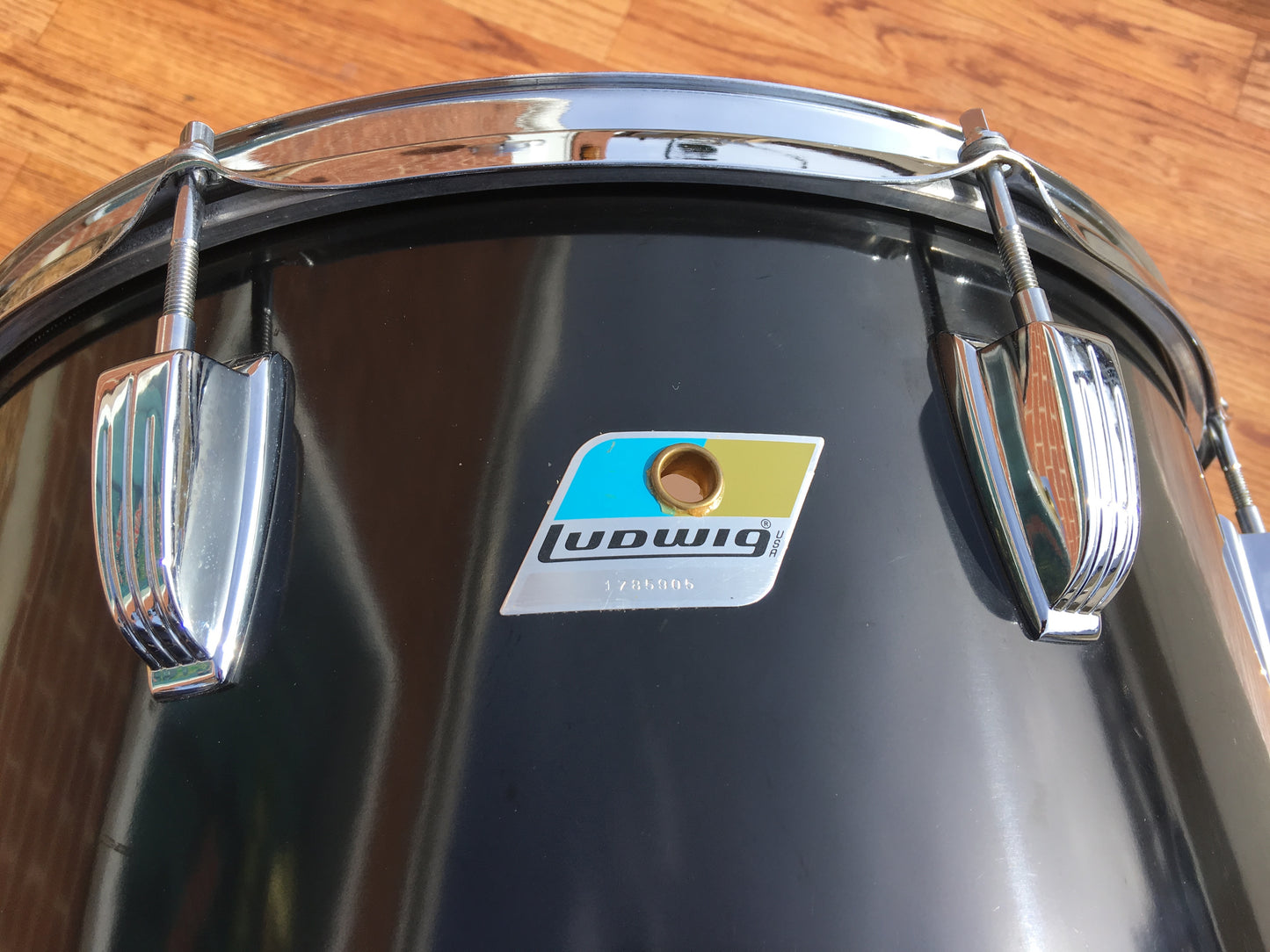 Ludwig 1977 Big Beat Drum Set 24/12/13/16 - Black Cortex - Closet Classic