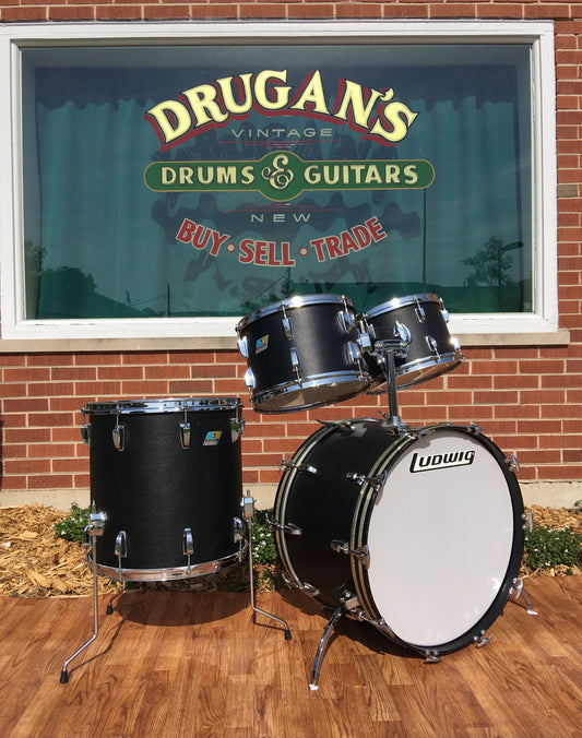 1970 Ludwig Black Panther Hollywood Drum Set