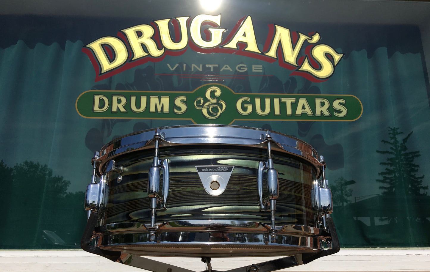 1969 Ludwig Standard Avocado Strata Snare Drum - 5x14