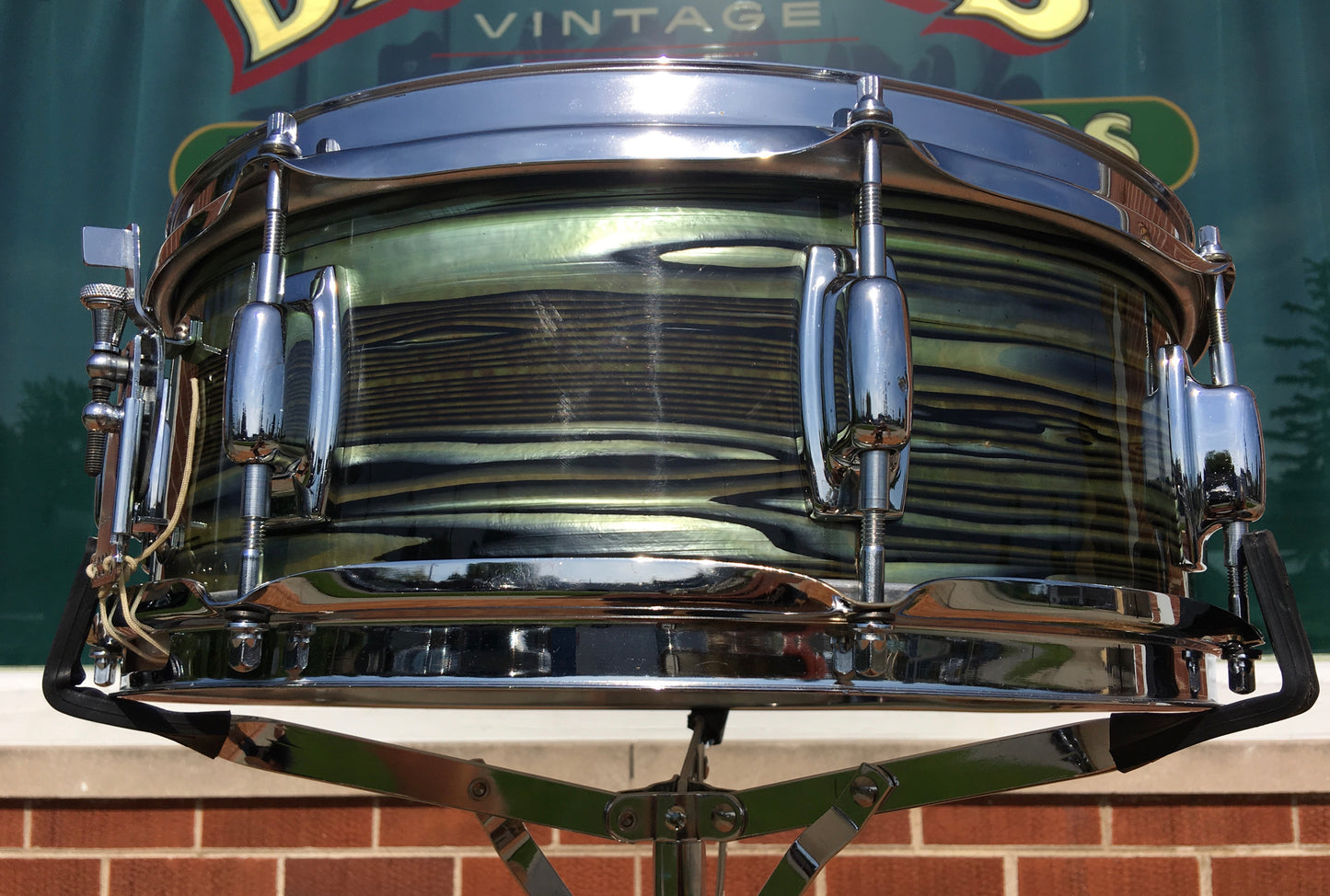 1969 Ludwig Standard Avocado Strata Snare Drum - 5x14