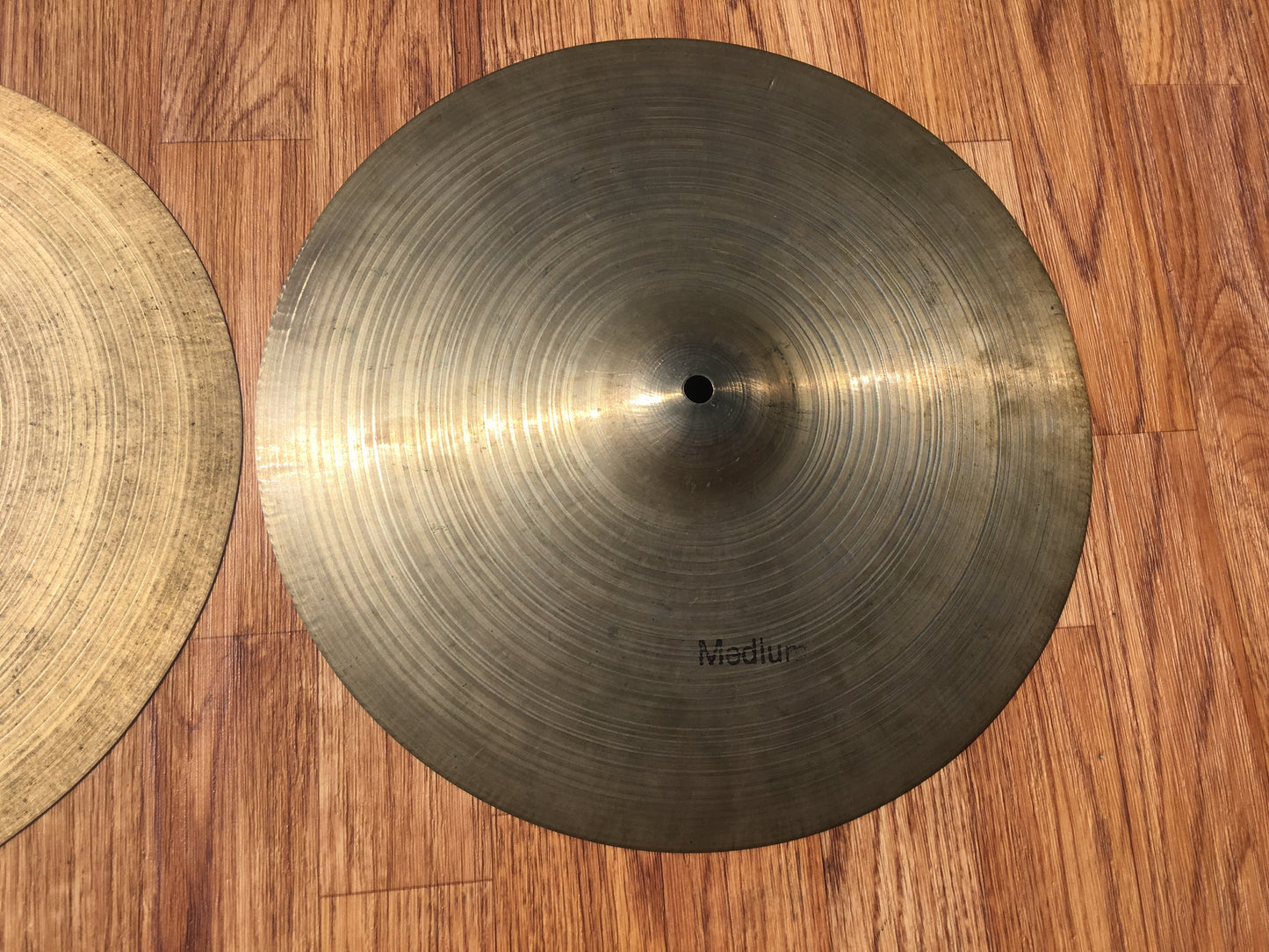 14" 1960s UFIP Hi Hat Cymbals Made In Italy 726/728g #513