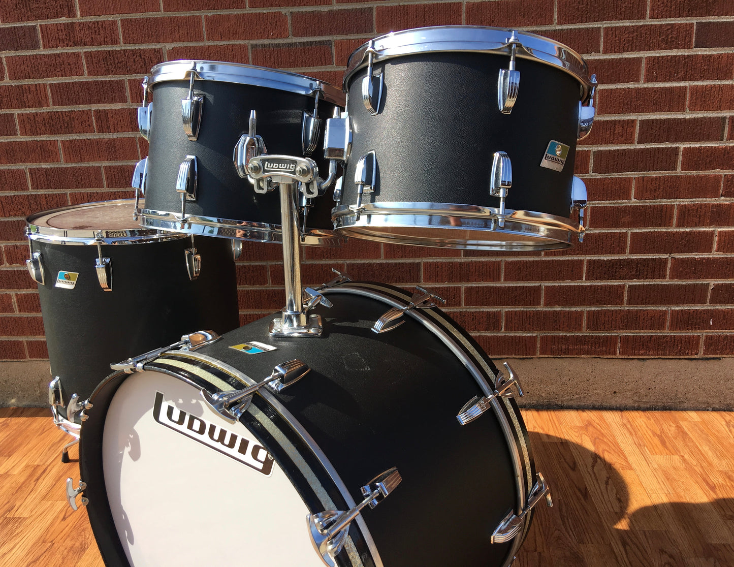 1970 Ludwig Black Panther Hollywood Drum Set