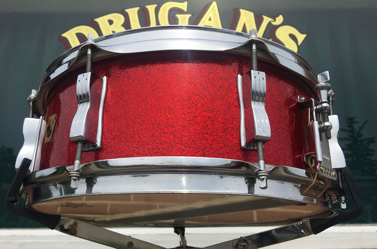 1966 Ludwig Jazz Festival Snare Drum - Red Sparkle - 5x14