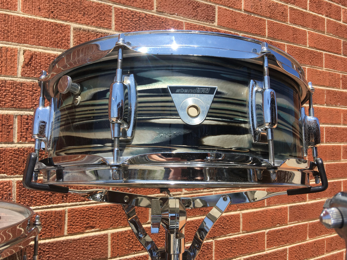 Vintage 1960s Ludwig Standard Drum Set - Blue Strata 22/12/16/5x14 Snare