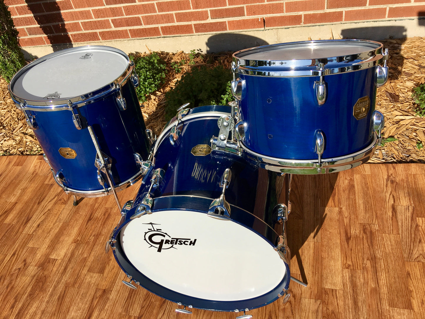 Gretsch Bop Set Blue Stop Sign Badge