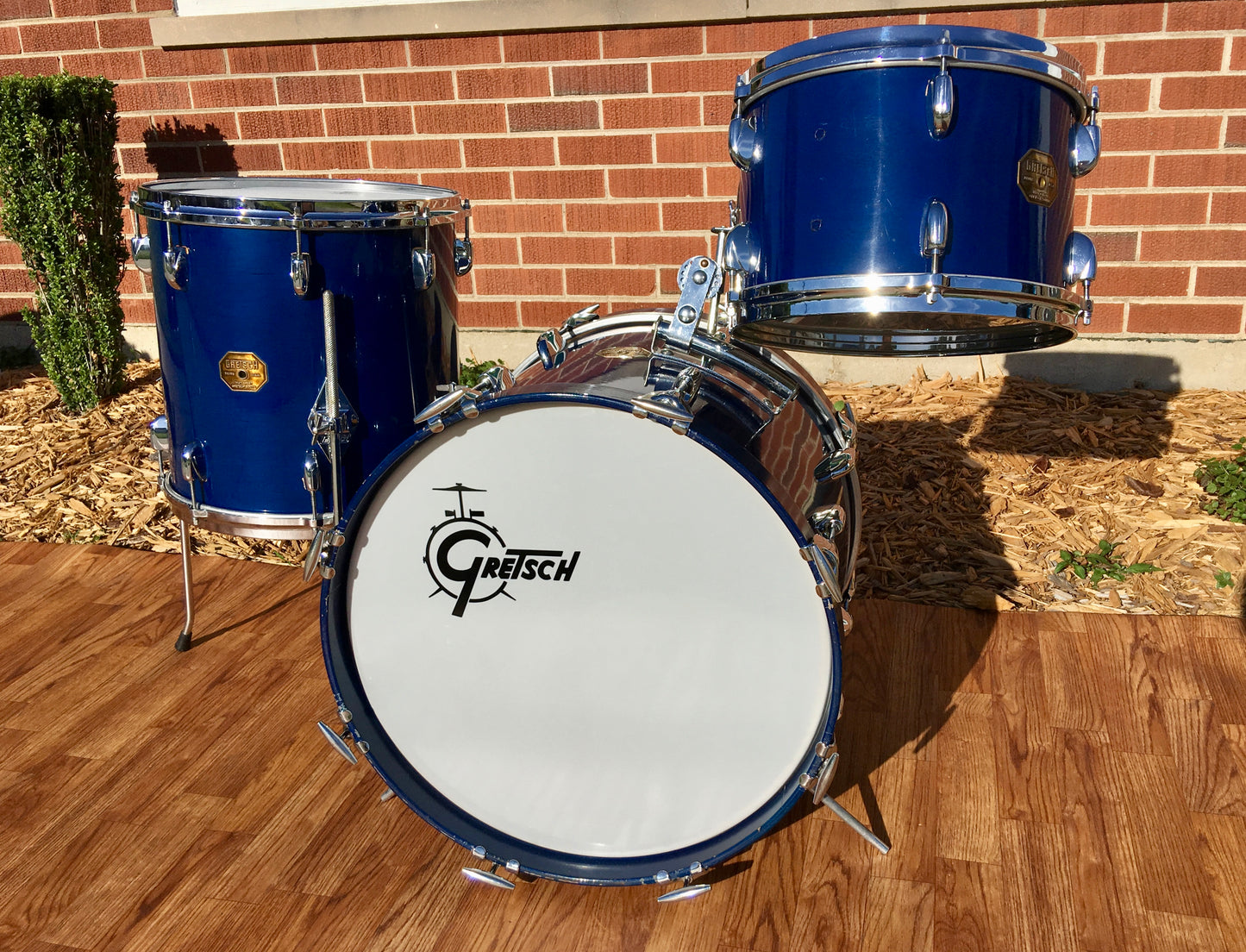 Gretsch Bop Set Blue Stop Sign Badge