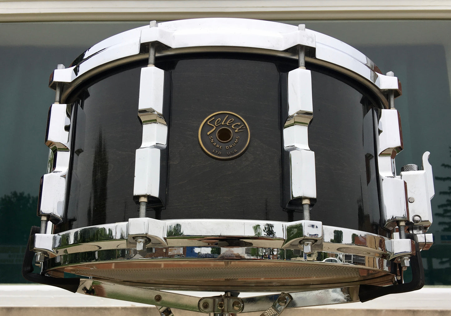 Select / Solid Johnny Craviotto 7x14 Maple Snare Drum - Ebony Stain