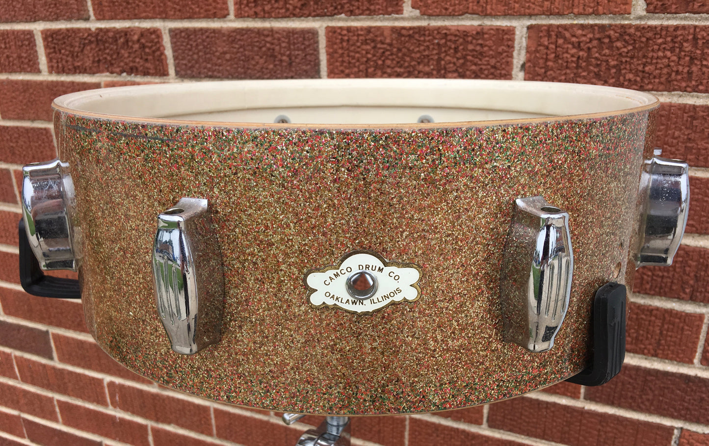 1961-62 Camco Oaklawn Peacock Pearl Sparkle "New Tuxedo Outfit" Drum Set